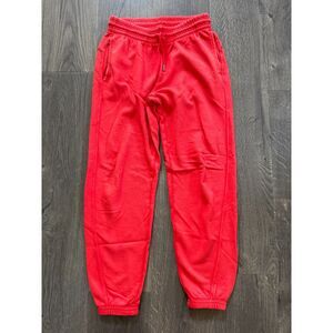 Aerie AE Bright Holiday Red Pajama PJ Pants Joggers Sweatpants XS Small NEW